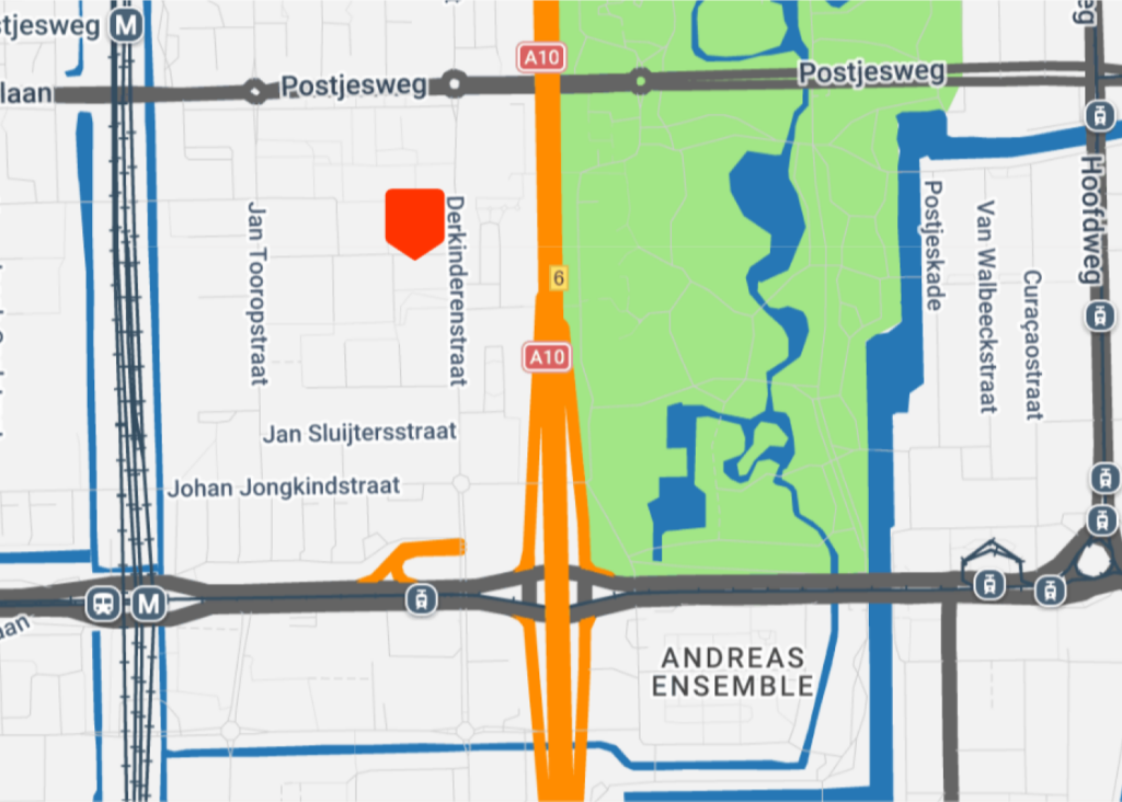 Street map of Thorn Prikkerstraat 19 1062 BP Amsterdam